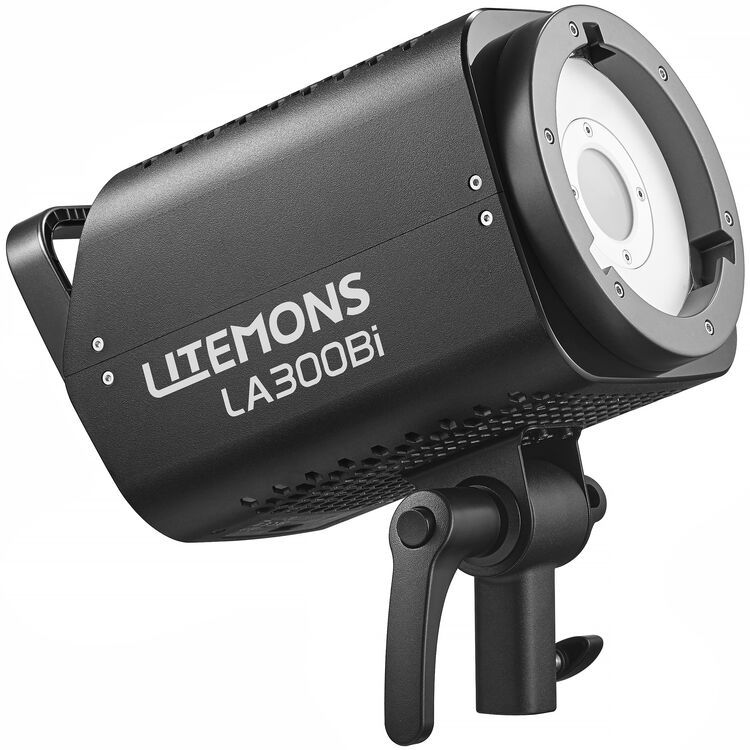 Godox Litemons LA300Bi Bi-Color LED Monolight (3-Light Kit with Stands, Black)
