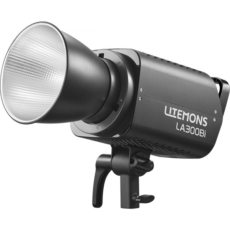 Godox Litemons LA300Bi Bi-Color LED Monolight (3-Light Kit with Stands, Black)