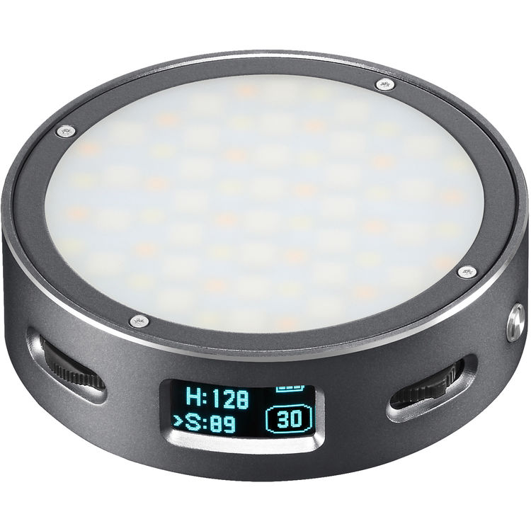 Godox R1 Round Mini RGB LED Magnetic Light (Gray)