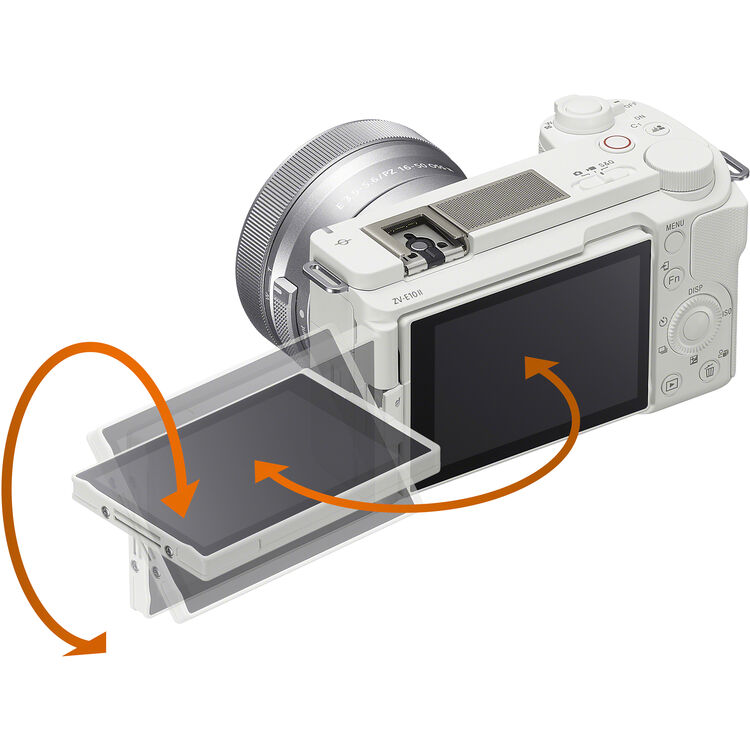 Sony ZV-E10 II Mirrorless Camera with 16-50mm Lens (White)