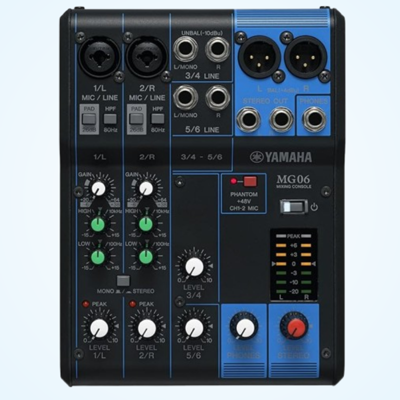 Yamaha MG06 6-Input Compact Stereo Mixer