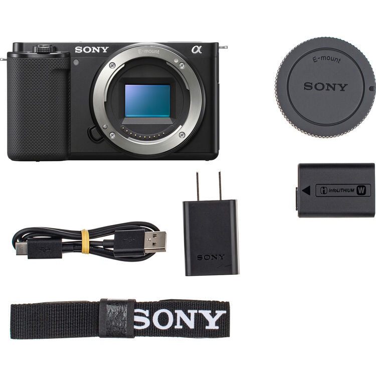 Sony ZV-E10 Mirrorless Camera (Black)